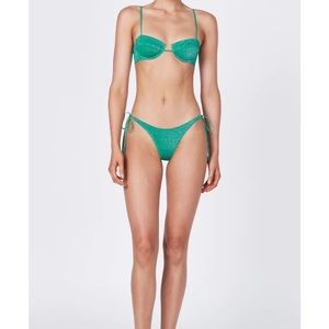 Triangl bikini. Mala- Jaded Sparkle. Size small. Great condition